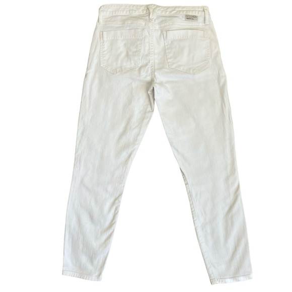 Goldsign ‘Glam’ Ankle Skinny Jeans in White Low Rise Stretchy Minimalist Sz 26 - Picture 6 of 16